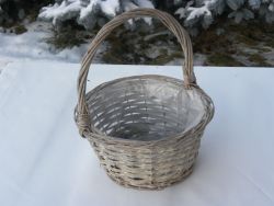 košík s uchem šedý posl. 1 ks skladem