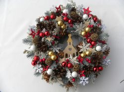 vánoční dočervena ... věneček