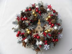 vánoční dočervena ... věneček