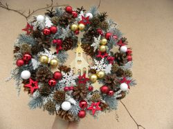 vánoční dočervena ... věneček