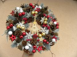 vánoční dočervena ... věneček