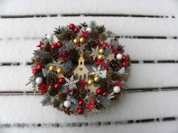 vánoční dočervena ... věneček