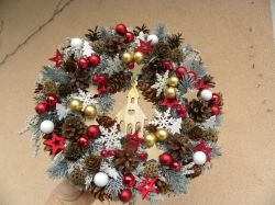 vánoční dočervena ... věneček