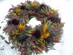 velký přírodní s růžemi