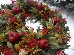 s jablíčky ... věneček