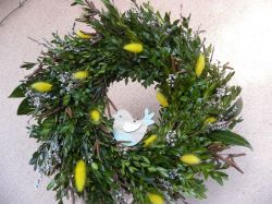 jarní s ptáčkem ... věneček