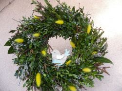 jarní s ptáčkem ... věneček