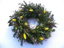 jarní s ptáčkem ... věneček