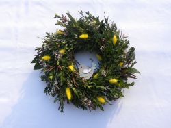 jarní s ptáčkem ... věneček