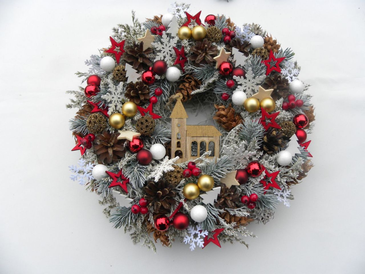 vánoční dočervena ... věneček