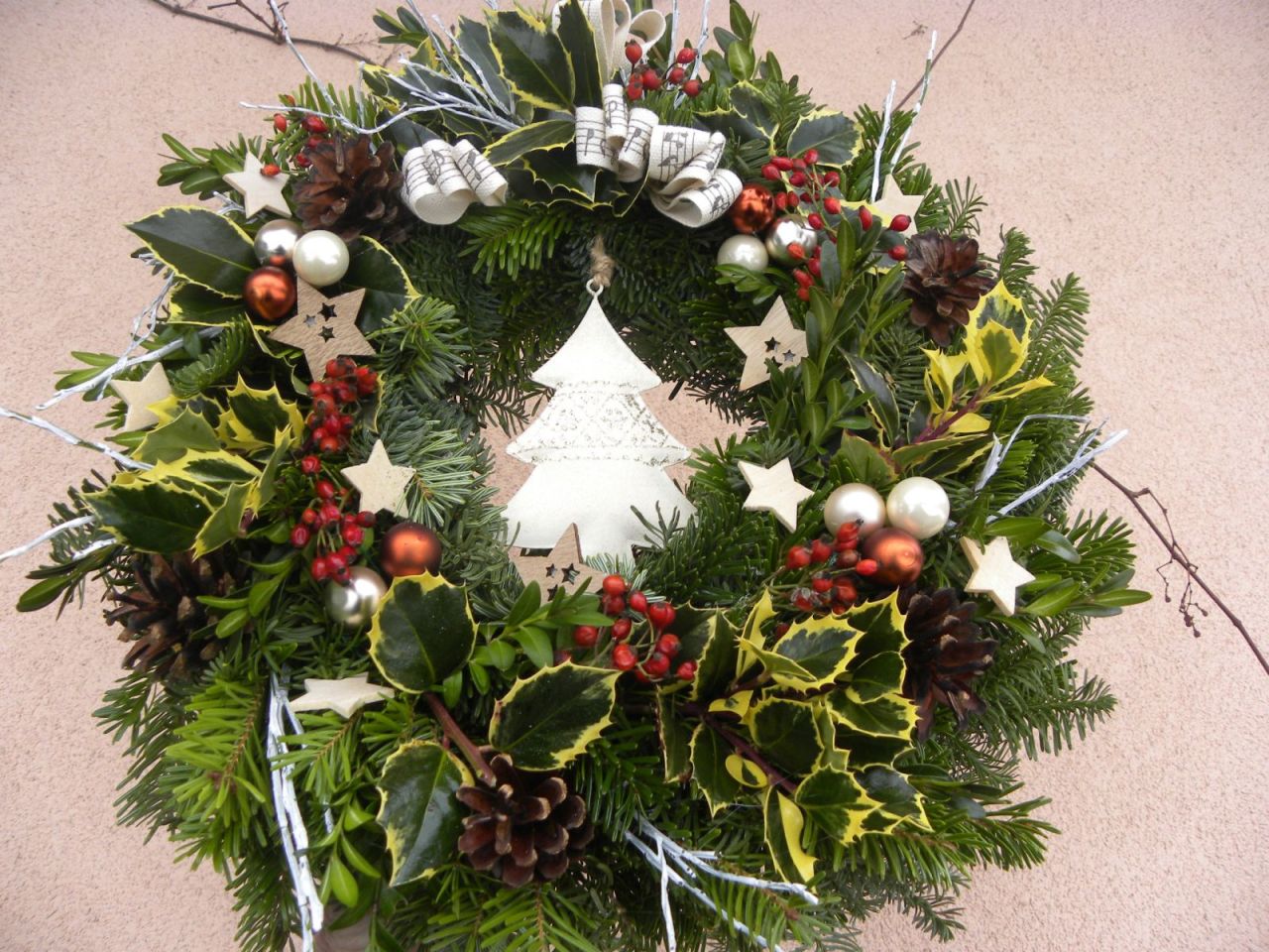 přírodní s cesmínou a šípky