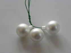 baňky stříbrné 3 ks mat