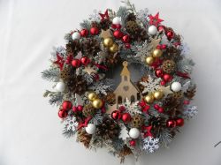 vánoční dočervena ... věneček