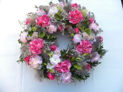 velký křepelčí s ptáčky  ... věneček